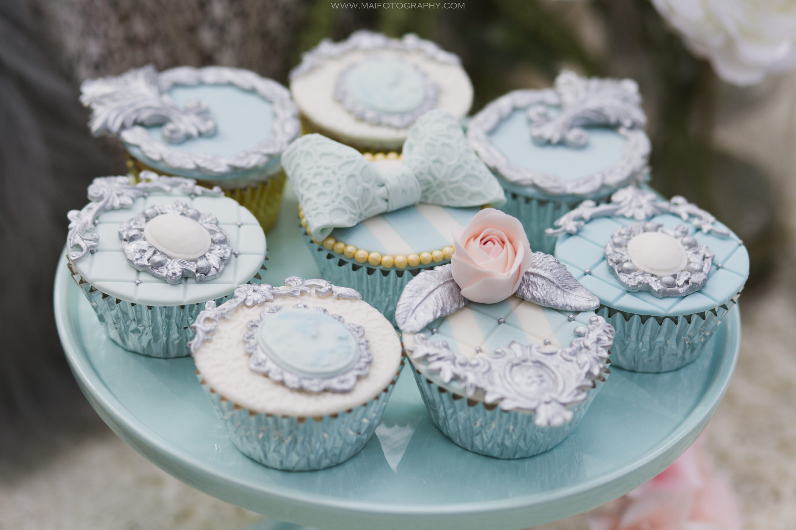Silver French Inspired Cupcakes. – Cakes by Angela Morrison