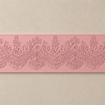 lace border silicone mould for fondant cake decorating with detailed floral pattern