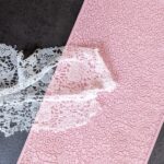 Edible lace created with lace mat
