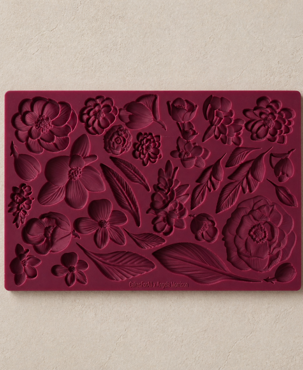 Botanical Silicone Mould for fondant and cake decorating