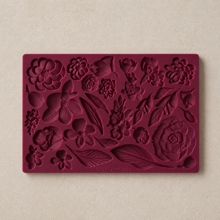 Botanical Silicone Mould for fondant and cake decorating