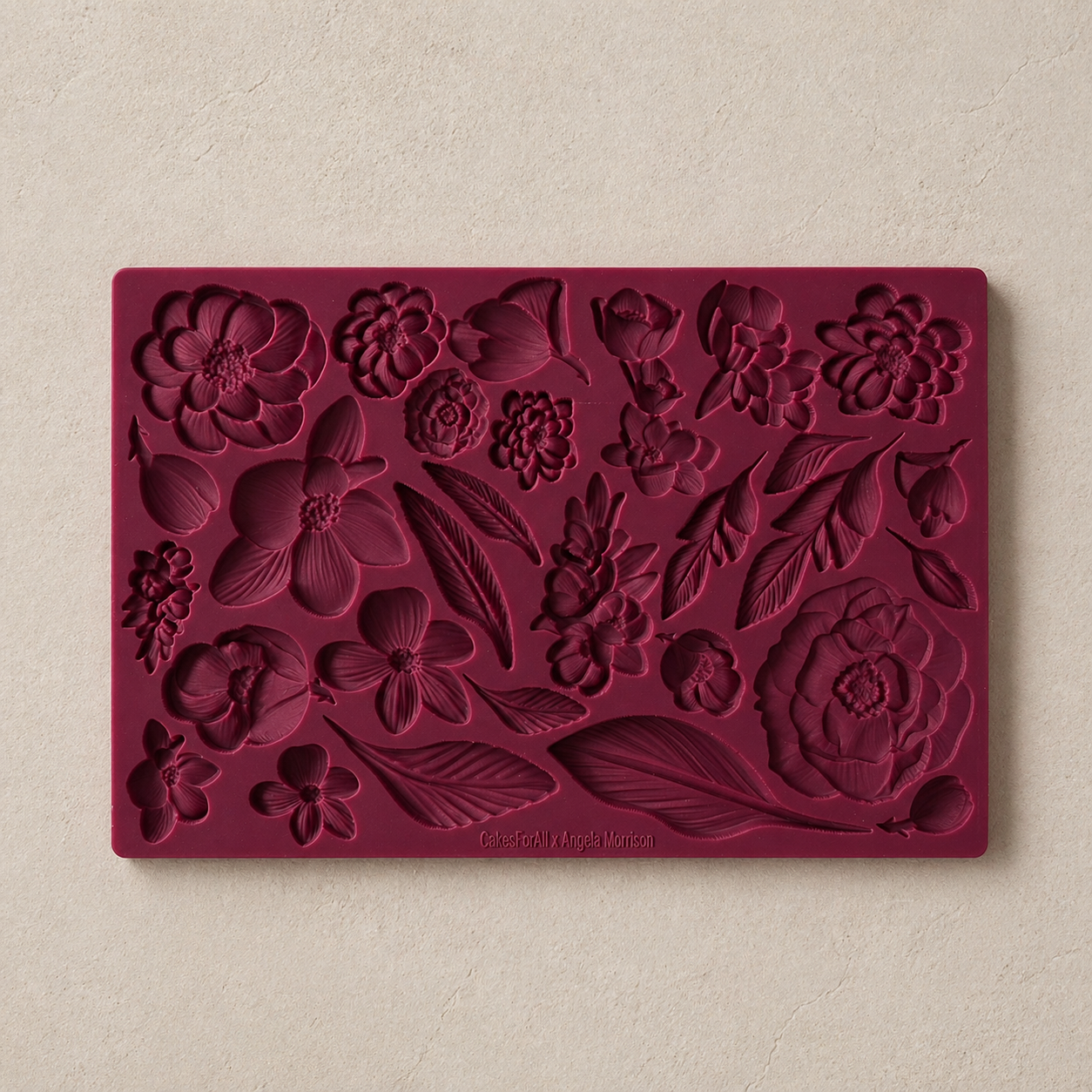 Botanical Silicone Mould for fondant and cake decorating
