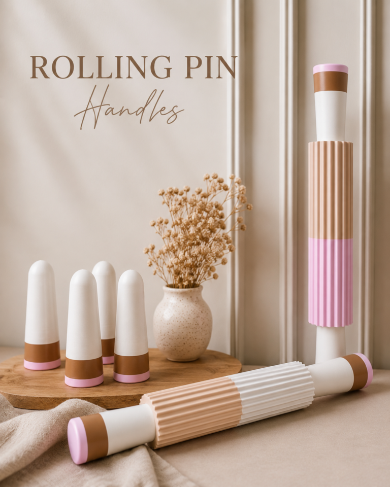 Textured Rolling Pin Handles