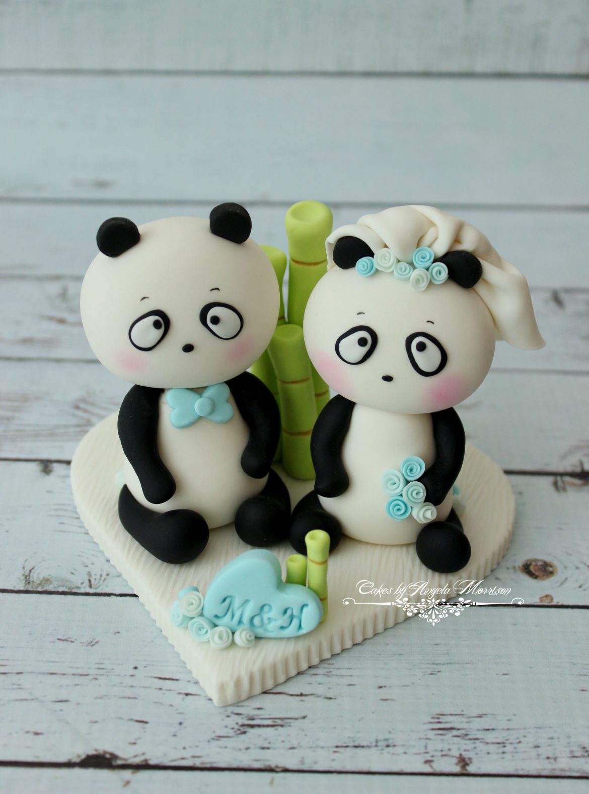 How to make a Pandas Wedding Cake Topper PDF Tutorial – Cakes by Angela ...